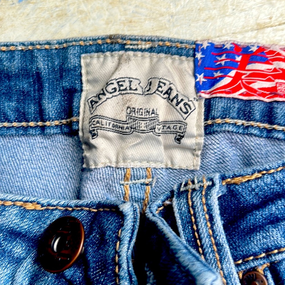 Angel jeans, size 5 thick, heavy material, USA designer